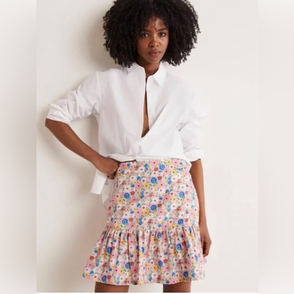 Boden Dresses & Skirts - NWT, Boden Floral Poplin Tiered Mini Skirt, Sz 6